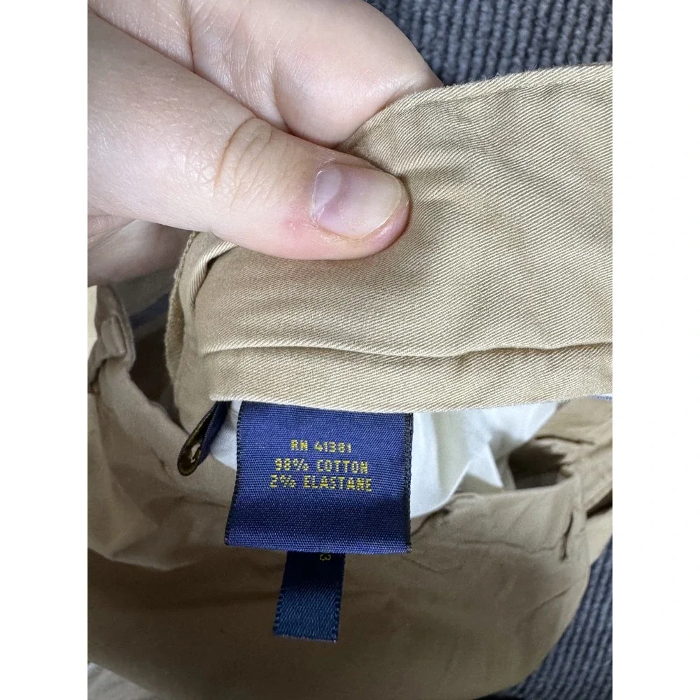 Polo Ralph Lauren Chino Shorts Mens Size 46B 46 Big Khaki Classic Fit 9